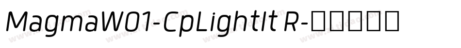 MagmaW01-CpLightIt R字体转换